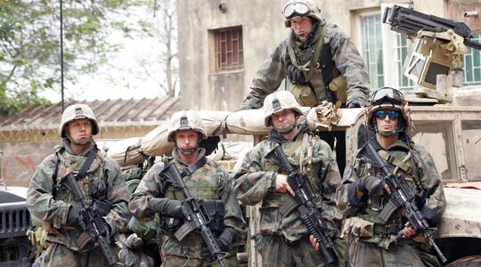 Een stillbeeld uit Generation Kill