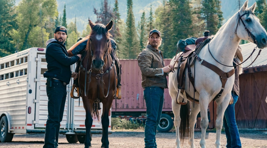 Logan Marshall-Green en Luke Grimes in Marshals