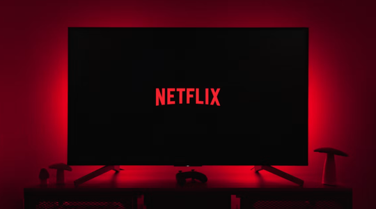 Netflix op een TV