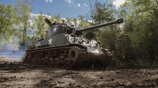 Illustratie voor: Zelf in een tank rijden, in Amerika kan het!