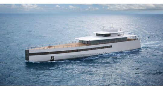 Illustratie voor: Dit superjacht van meer dan 100 miljoen euro is ontworpen door Steve Jobs