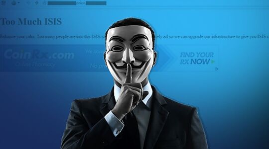 Illustratie voor: Anonymous of Ghostsec verandert website IS in viagra reclame!