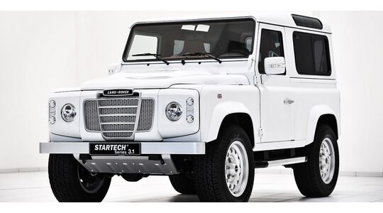 Illustratie voor: Super vette custom Land Rover Defender
