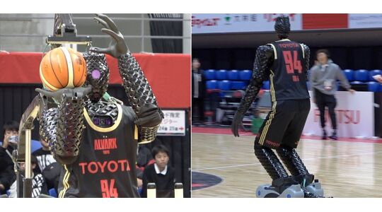 basketbal robot toyota cue