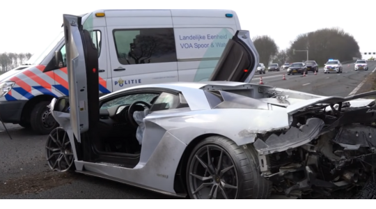 aventador crash