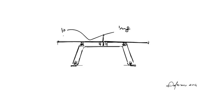 Glazen pingpongtafel