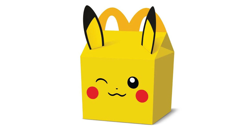 Pokémon Happymeal in de vorm van Pickachu