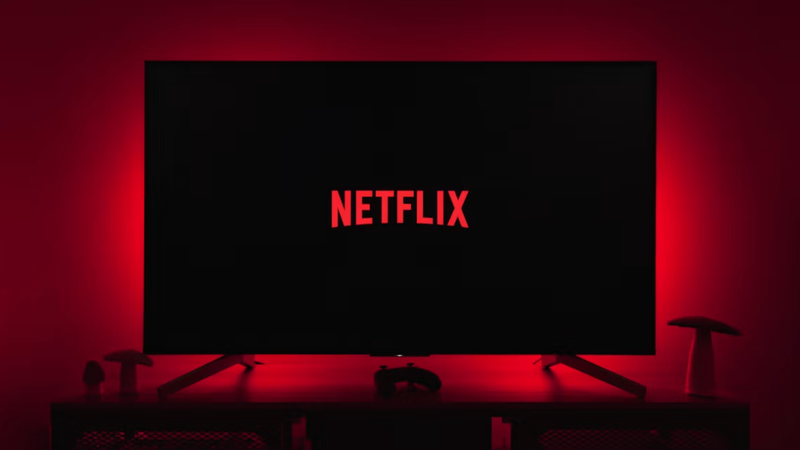 Netflix op een TV