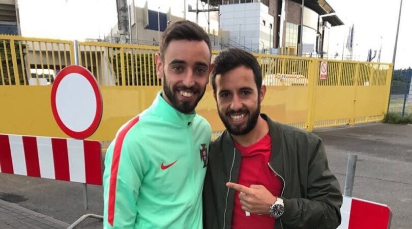 De broer van Bruno Fernandes voetbalt op een veel lager niveau